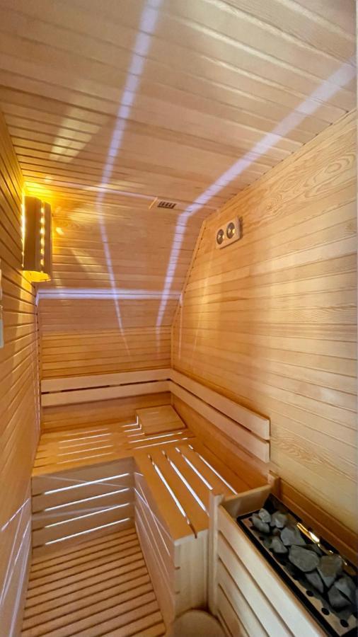 Panurlawoodenhouse Oezel Havuz& Sauna Mavi Экстерьер фото