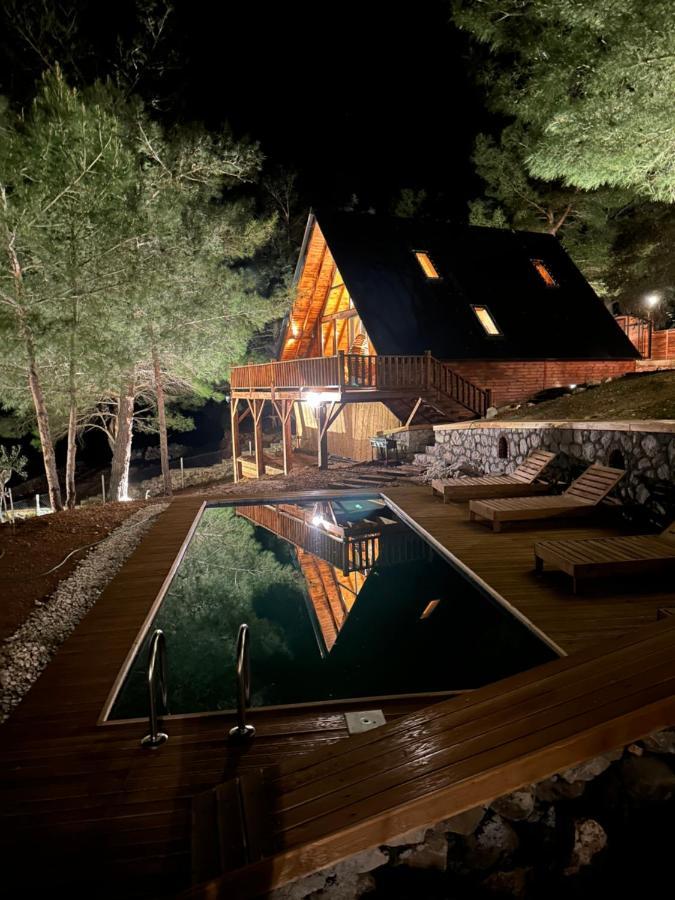 Panurlawoodenhouse Oezel Havuz& Sauna Mavi Экстерьер фото