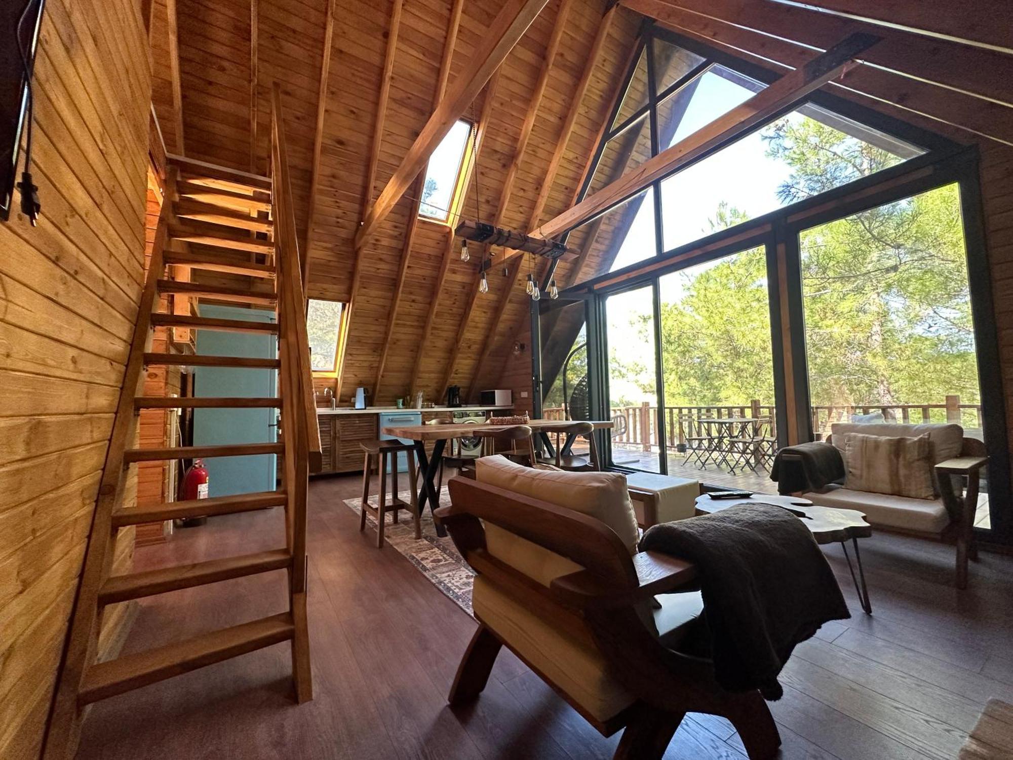 Panurlawoodenhouse Oezel Havuz& Sauna Mavi Экстерьер фото