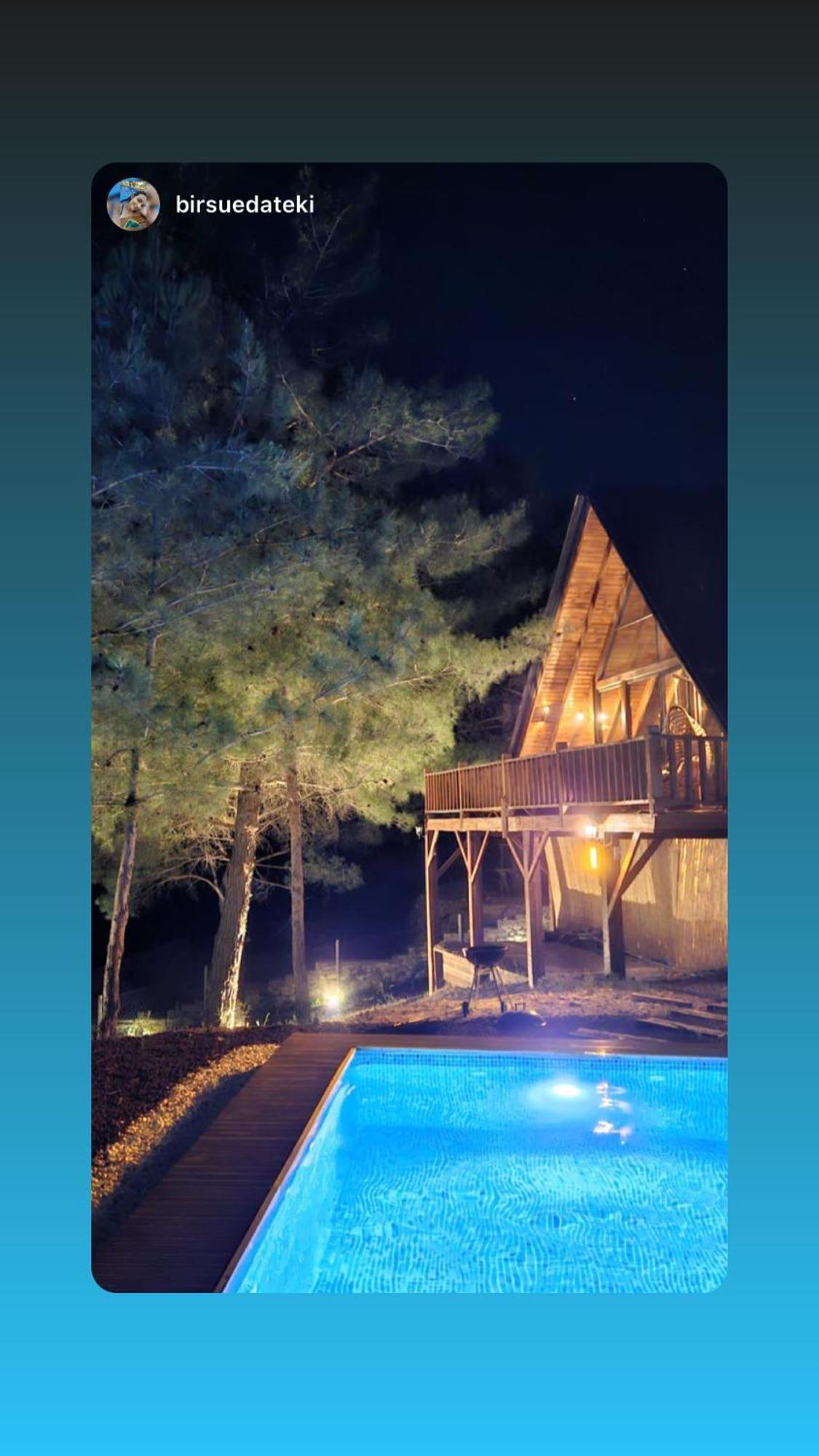 Panurlawoodenhouse Oezel Havuz& Sauna Mavi Экстерьер фото