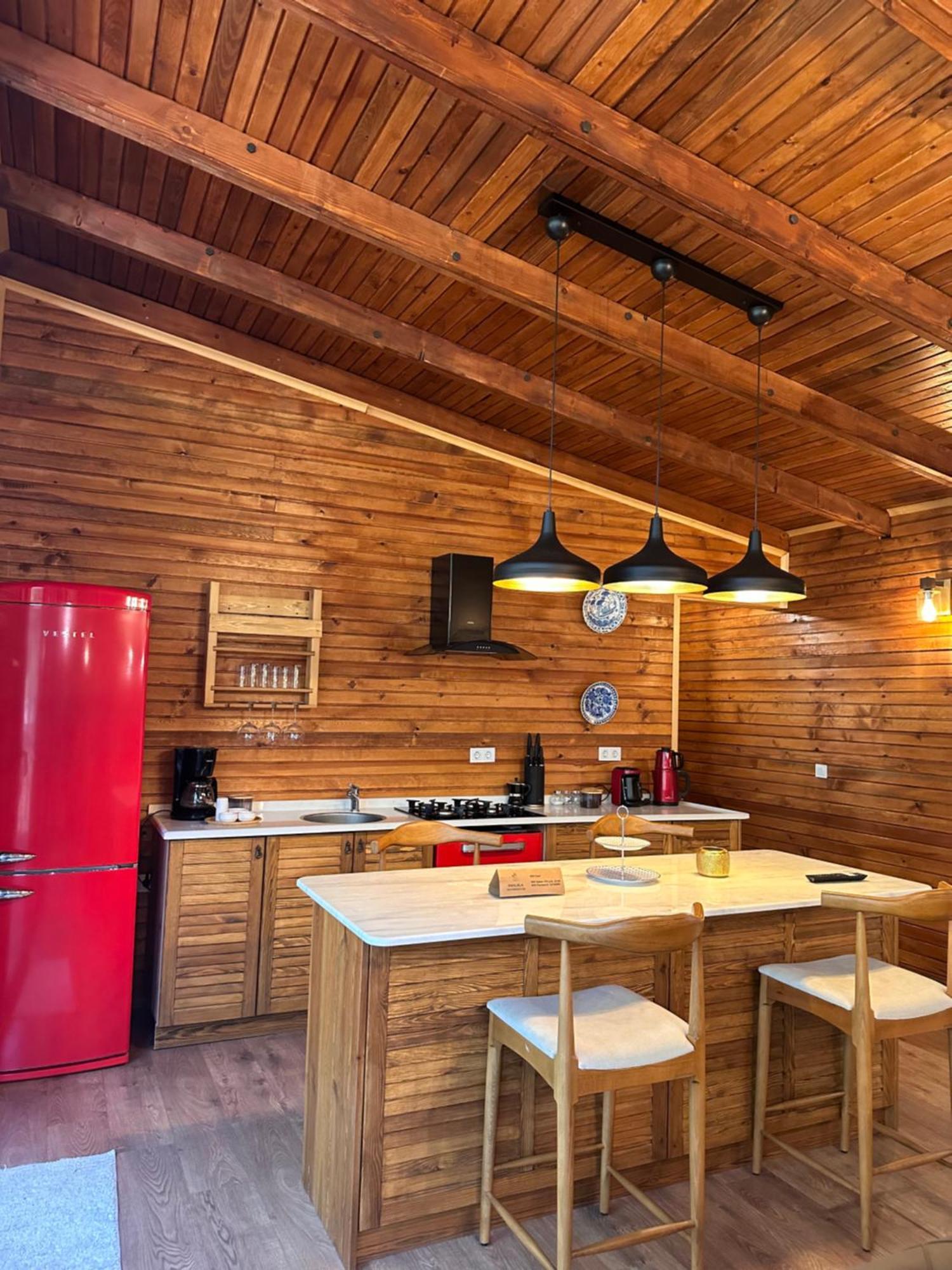 Panurlawoodenhouse Oezel Havuz& Sauna Mavi Экстерьер фото